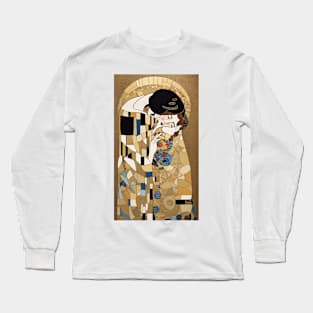 Gustav Klimt's Eternal Embrace: Inspired by The Kiss Long Sleeve T-Shirt